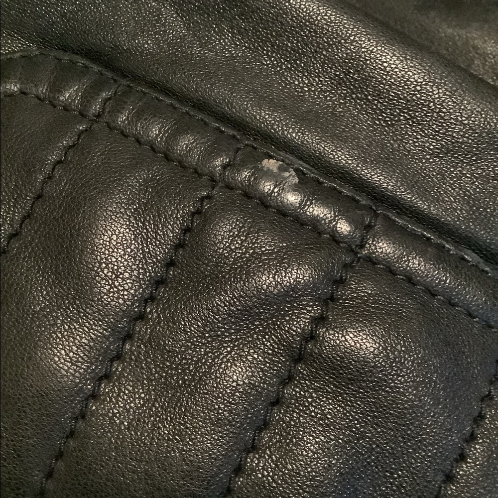All Saints Black Leather Jacket - Picture 9 of 11